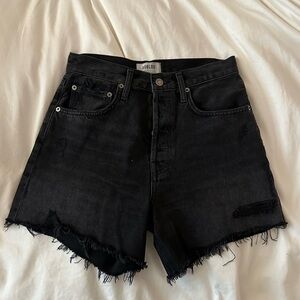 Black agolde shorts